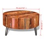 Mesa de centro redonda madera maciza reciclada de vidaXL, Mesas de centro - Ref: Foro24-241626, Precio: 226,57 €, Descuento: %