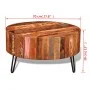 Round solid reclaimed wood coffee table by vidaXL, Coffee table - Ref: Foro24-241626, Price: 222,72 €, Discount: %
