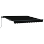 Toldo Retráctil Negro 300 x 250 cm tela