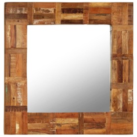 Wandspiegel aus recyceltem Massivholz, 60 x 60 cm von vidaXL, Spiegel - Ref: Foro24-246417, Preis: 56,04 €, Rabatt: %