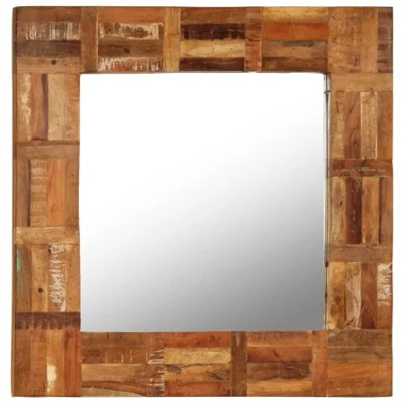 Wandspiegel aus recyceltem Massivholz, 60 x 60 cm von vidaXL, Spiegel - Ref: Foro24-246417, Preis: 55,02 €, Rabatt: %