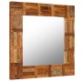 Espejo de pared de madera maciza reciclada 60x60 cm de vidaXL, Espejos - Ref: Foro24-246417, Precio: 55,54 €, Descuento: %
