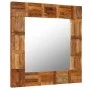 Espejo de pared de madera maciza reciclada 60x60 cm de vidaXL, Espejos - Ref: Foro24-246417, Precio: 55,02 €, Descuento: %