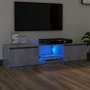 Mueble de TV con luces LED gris hormigón 140x40x35,5 cm de vidaXL, Muebles TV - Ref: Foro24-804296, Precio: 87,30 €, Descuent...