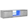 TV cabinet with LED lights concrete gray 140x40x35.5 cm by vidaXL, TV Furniture - Ref: Foro24-804296, Price: 87,30 €, Discoun...