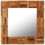 Espejo de pared de madera maciza reciclada 60x60 cm de vidaXL, Espejos - Ref: Foro24-246417, Precio: 55,54 €, Descuento: %