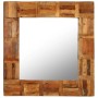 Espejo de pared de madera maciza reciclada 60x60 cm de vidaXL, Espejos - Ref: Foro24-246417, Precio: 55,54 €, Descuento: %