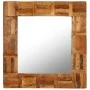 Wandspiegel aus recyceltem Massivholz, 60 x 60 cm von vidaXL, Spiegel - Ref: Foro24-246417, Preis: 55,02 €, Rabatt: %