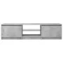 TV cabinet with LED lights concrete gray 140x40x35.5 cm by vidaXL, TV Furniture - Ref: Foro24-804296, Price: 87,30 €, Discoun...