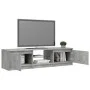 Mueble de TV con luces LED gris hormigón 140x40x35,5 cm de vidaXL, Muebles TV - Ref: Foro24-804296, Precio: 87,30 €, Descuent...