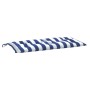 Gartenbankkissen Oxford-Stoff gestreift blau und weiß 100x50x7cm von vidaXL, Kissen für Stühle und Sofas - Ref: Foro24-361576...