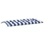 Gartenbankkissen Oxford-Stoff gestreift blau und weiß 100x50x7cm von vidaXL, Kissen für Stühle und Sofas - Ref: Foro24-361576...