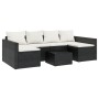 2-teiliges Gartenmöbel-Set und schwarze Kissen aus synthetischem Rattan von vidaXL, Gartensets - Ref: Foro24-362343, Preis: 3...