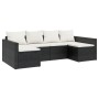 2-teiliges Gartenmöbel-Set und schwarze Kissen aus synthetischem Rattan von vidaXL, Gartensets - Ref: Foro24-362343, Preis: 3...
