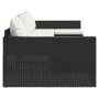 2-teiliges Gartenmöbel-Set und schwarze Kissen aus synthetischem Rattan von vidaXL, Gartensets - Ref: Foro24-362343, Preis: 3...