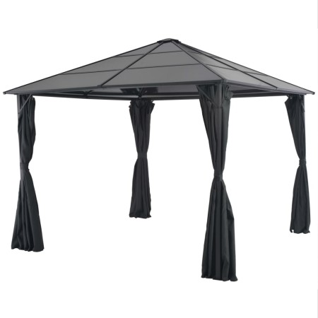 Pavillon mit Aluminiumvorhängen 3x3 m schwarz von vidaXL, Zelte und Pavillons - Ref: Foro24-44640, Preis: 580,20 €, Rabatt: %