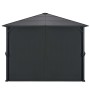 Pavillon mit Aluminiumvorhängen 3x3 m schwarz von vidaXL, Zelte und Pavillons - Ref: Foro24-44640, Preis: 580,20 €, Rabatt: %