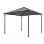 Gazebo with aluminum curtains 3x3 m black by vidaXL, Tents and gazebos - Ref: Foro24-44640, Price: 572,02 €, Discount: %