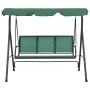 Steel and green textilene garden rocking bench 170 cm by vidaXL, Garden rockers - Ref: Foro24-363323, Price: 193,35 €, Discou...