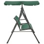 Gartenschaukelbank aus Stahl und grünem Textilene, 170 cm von vidaXL, Gartenwippen - Ref: Foro24-363323, Preis: 193,35 €, Rab...