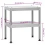 Table for smoker oven galvanized steel 40x28x44.5 cm by vidaXL, Barbecues - Ref: Foro24-364747, Price: 49,25 €, Discount: %