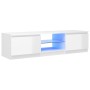 TV-Schrank mit strahlend weißen LED-Leuchten 140x40x35,5 cm von vidaXL, TV-Möbel - Ref: Foro24-804298, Preis: 109,37 €, Rabat...