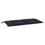Gartenbankauflage Oxford-Stoff kariert schwarz 100x50x7 cm von vidaXL, Kissen für Stühle und Sofas - Ref: Foro24-361577, Prei...