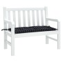 Gartenbankauflage Oxford-Stoff kariert schwarz 100x50x7 cm von vidaXL, Kissen für Stühle und Sofas - Ref: Foro24-361577, Prei...