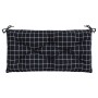 Gartenbankauflage Oxford-Stoff kariert schwarz 100x50x7 cm von vidaXL, Kissen für Stühle und Sofas - Ref: Foro24-361577, Prei...
