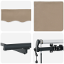 Toldo Retráctil Beige 300 x 250 cm tela