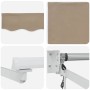 Toldo Beige 3 x 2,5 m Poliester y metal