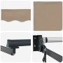 Toldo Beige 3 x 2,5 m Poliester y metal