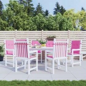 Cojines para silla con respaldo bajo 6 uds tela rosa de vidaXL, Cojines para sillas y sofás - Ref: Foro24-361336, Precio: 89,...