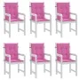 Cojines para silla con respaldo bajo 6 uds tela rosa von vidaXL, Kissen für Stühle und Sofas - Ref: Foro24-361336, Preis: 89,...