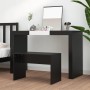 Schminkhocker aus schwarzem Sperrholz, 70 x 35 x 45 cm von vidaXL, Schminkbänke - Ref: Foro24-802814, Preis: 28,50 €, Rabatt: %