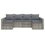 Gartenmöbel-Set 2-teilig mit grauen synthetischen Rattankissen von vidaXL, Gartensets - Ref: Foro24-362344, Preis: 374,74 €, ...