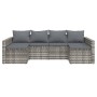 Gartenmöbel-Set 2-teilig mit grauen synthetischen Rattankissen von vidaXL, Gartensets - Ref: Foro24-362344, Preis: 377,14 €, ...