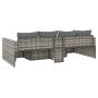 Gartenmöbel-Set 2-teilig mit grauen synthetischen Rattankissen von vidaXL, Gartensets - Ref: Foro24-362344, Preis: 377,14 €, ...