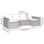 Gartenmöbel-Set 2-teilig mit grauen synthetischen Rattankissen von vidaXL, Gartensets - Ref: Foro24-362344, Preis: 374,74 €, ...