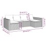 Gartenmöbel-Set 2-teilig mit grauen synthetischen Rattankissen von vidaXL, Gartensets - Ref: Foro24-362344, Preis: 377,14 €, ...