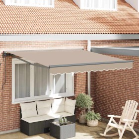Toldo Retráctil Manual Beige 300x250 cm tela