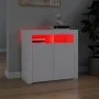 Bright gray sideboard with LED lights 80x35x75 cm by vidaXL, Sideboards - Ref: Foro24-804328, Price: 94,40 €, Discount: %