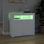 Bright gray sideboard with LED lights 80x35x75 cm by vidaXL, Sideboards - Ref: Foro24-804328, Price: 95,90 €, Discount: %