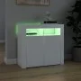 Bright gray sideboard with LED lights 80x35x75 cm by vidaXL, Sideboards - Ref: Foro24-804328, Price: 94,40 €, Discount: %