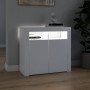 Bright gray sideboard with LED lights 80x35x75 cm by vidaXL, Sideboards - Ref: Foro24-804328, Price: 95,90 €, Discount: %