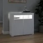 Bright gray sideboard with LED lights 80x35x75 cm by vidaXL, Sideboards - Ref: Foro24-804328, Price: 94,40 €, Discount: %