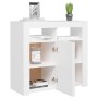 Bright gray sideboard with LED lights 80x35x75 cm by vidaXL, Sideboards - Ref: Foro24-804328, Price: 95,90 €, Discount: %