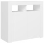 Bright gray sideboard with LED lights 80x35x75 cm by vidaXL, Sideboards - Ref: Foro24-804328, Price: 95,90 €, Discount: %