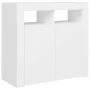 Sideboard mit hellgrauen LED-Leuchten 80x35x75 cm von vidaXL, Sideboards - Ref: Foro24-804328, Preis: 94,37 €, Rabatt: %