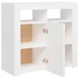 Bright gray sideboard with LED lights 80x35x75 cm by vidaXL, Sideboards - Ref: Foro24-804328, Price: 94,40 €, Discount: %